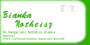 bianka notheisz business card